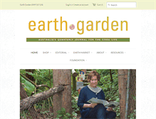 Tablet Screenshot of earthgarden.com.au